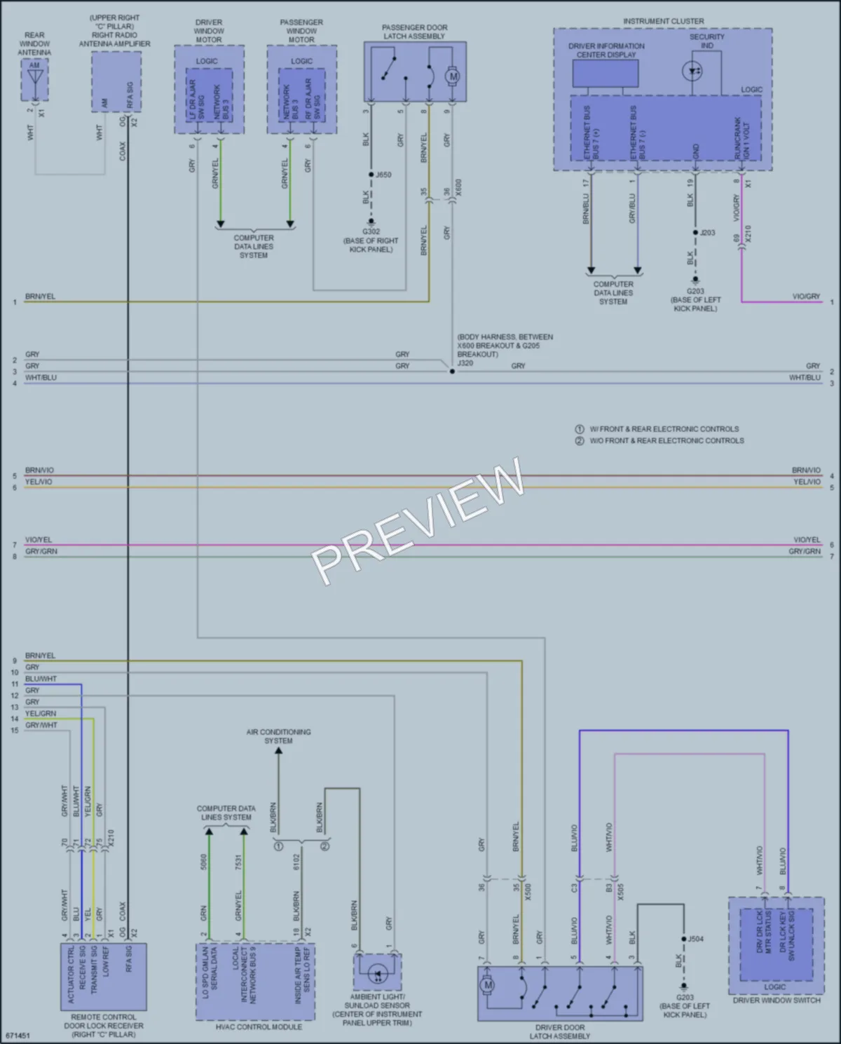 2019 Cadillac XTS Anti Theft wiring diagram preview