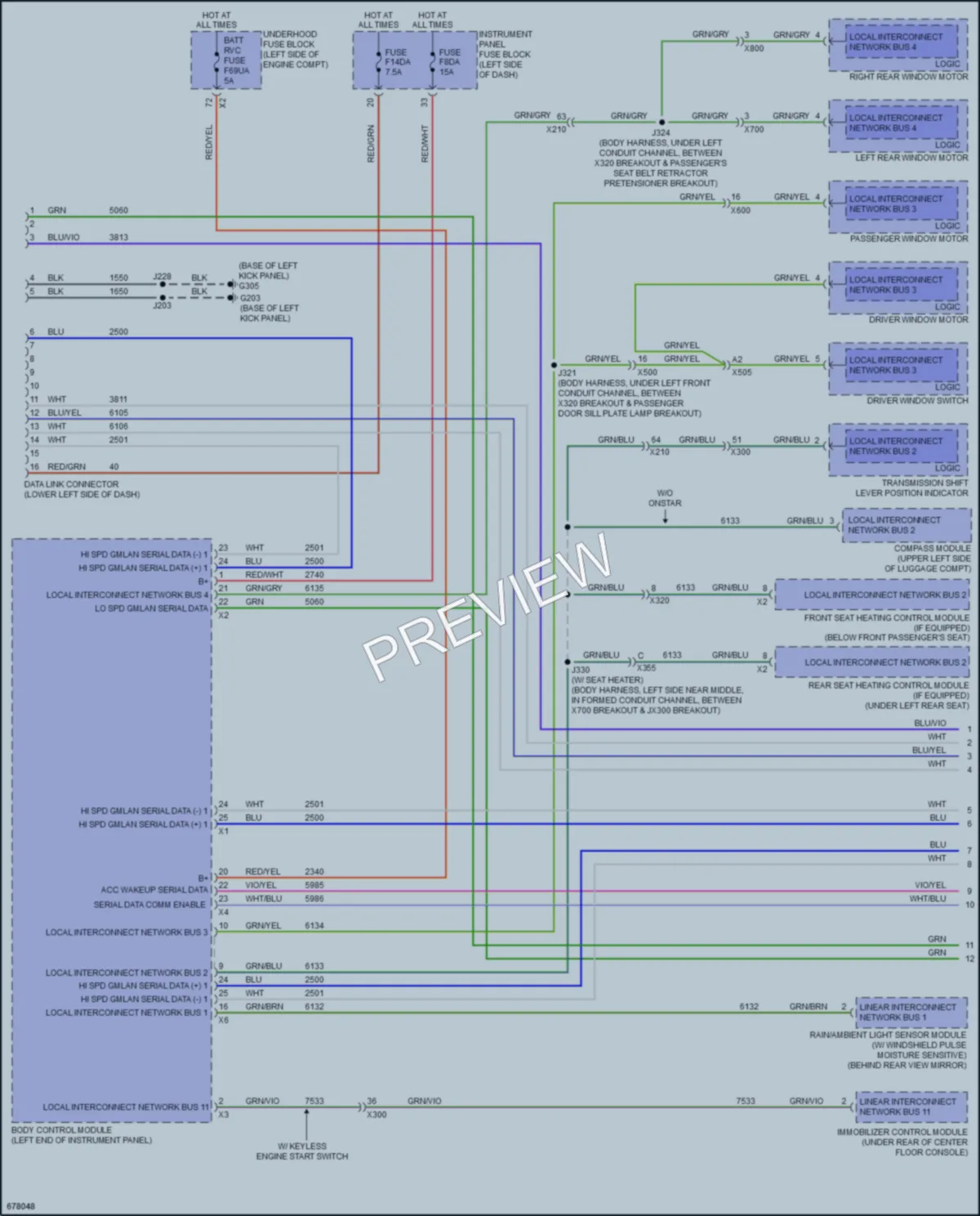 2019 Cadillac XTS Computer Data Lines wiring diagram preview