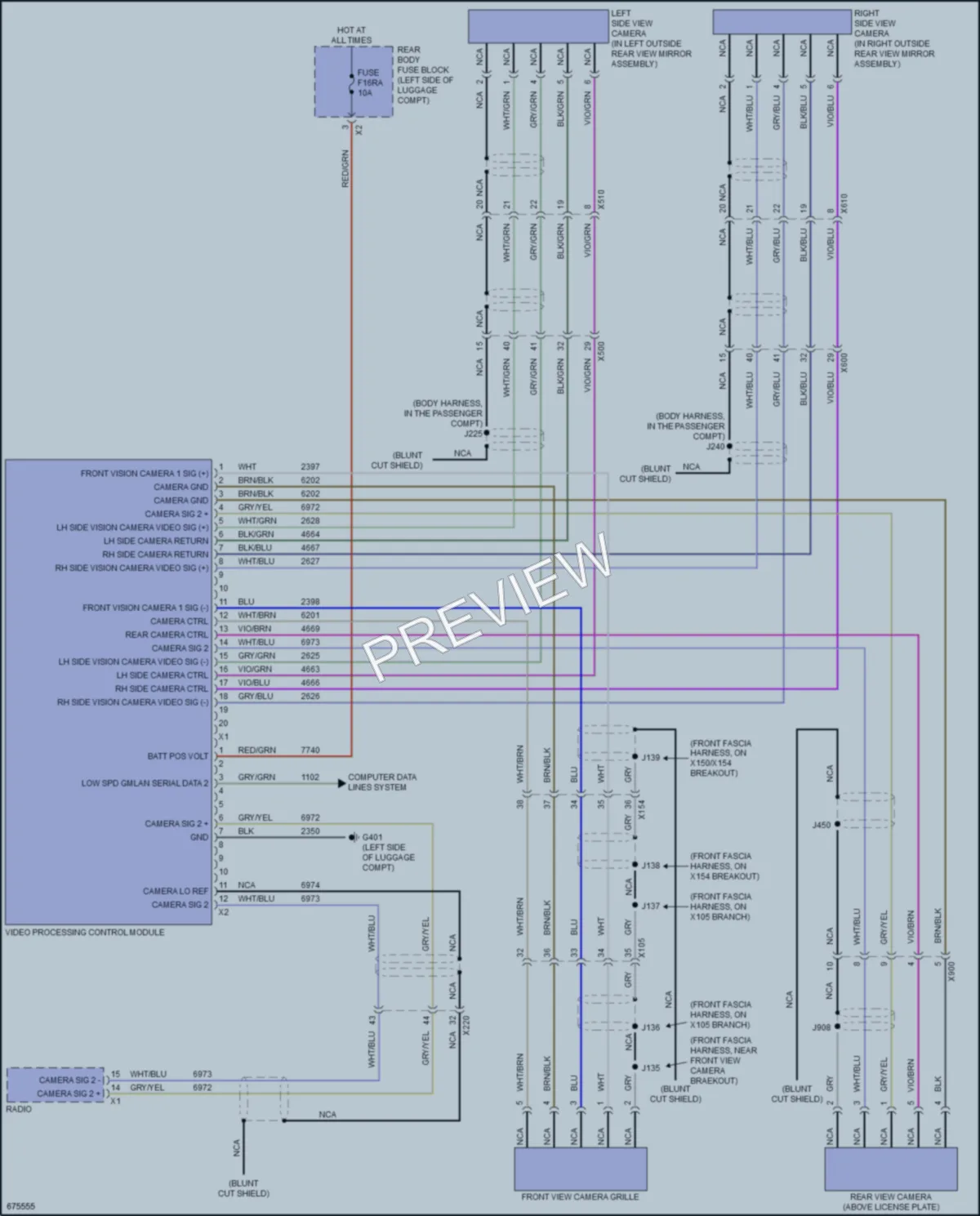 2019 Cadillac XTS Navigation wiring diagram preview
