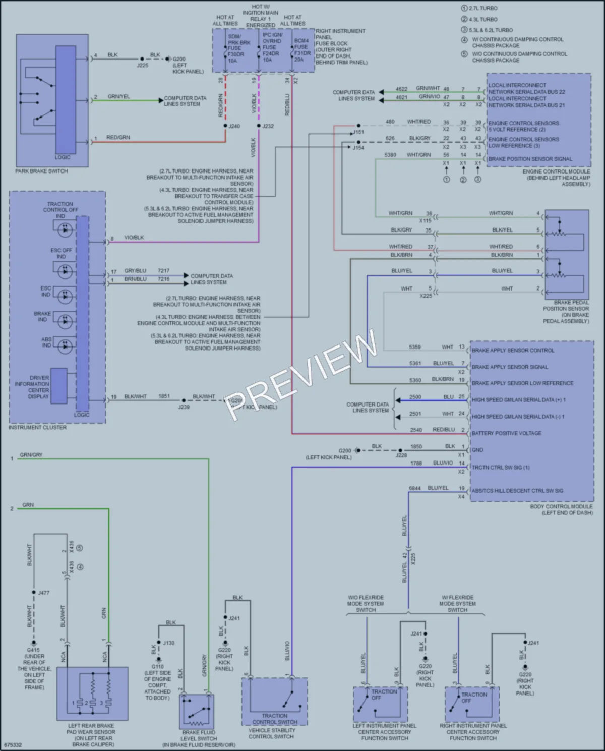 2019 Chevrolet 1500Silverado Anti Lock Brakes wiring diagram preview