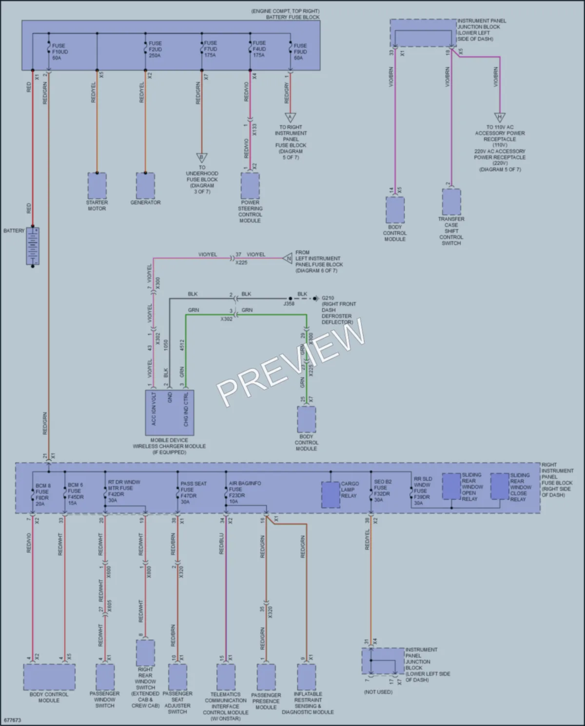 2019 Chevrolet 1500SilveradoLD Power Distribution wiring diagram preview
