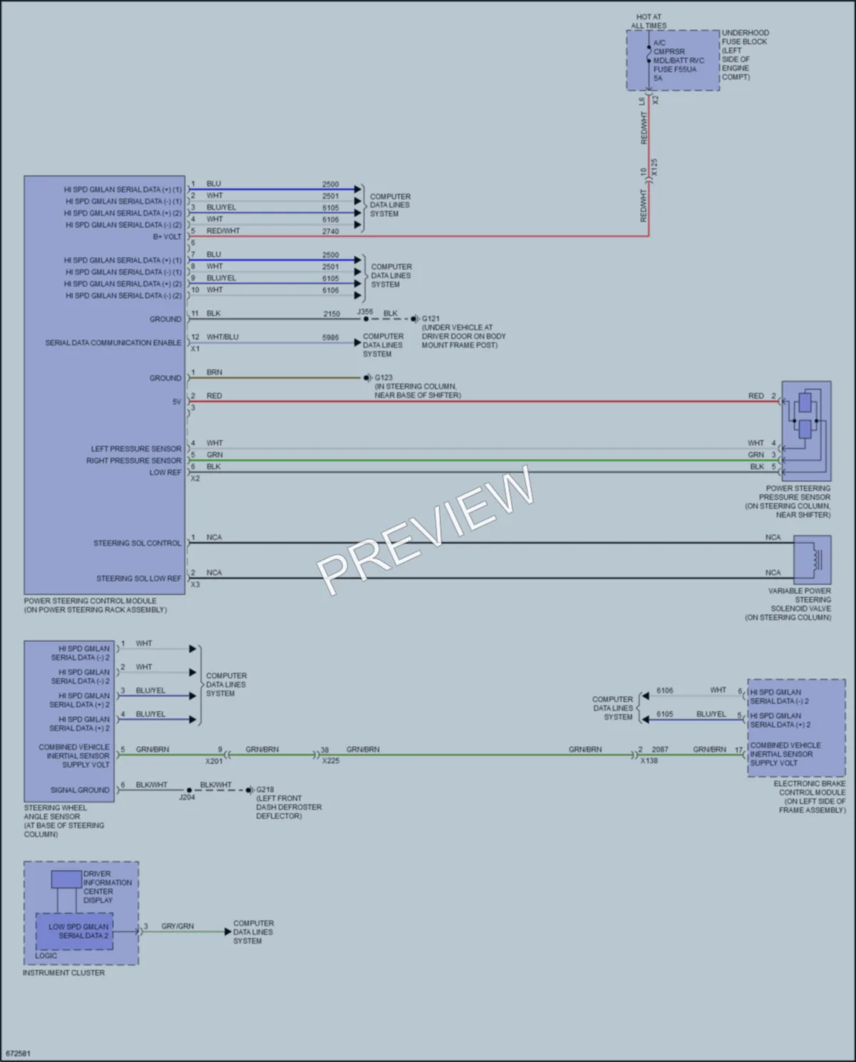 2019 Chevrolet 2500HDSilverado Electronic Power Steering wiring diagram preview