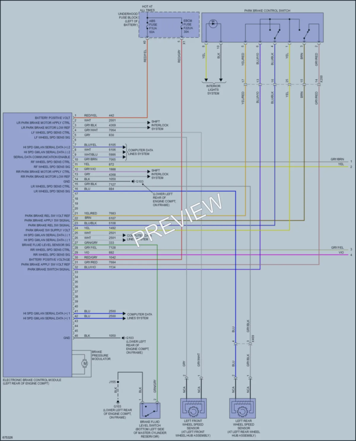 2019 Chevrolet Blazer Anti Lock Brakes wiring diagram preview