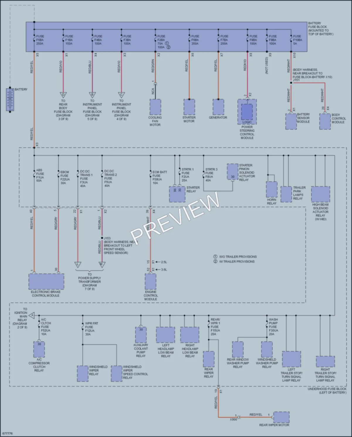 2019 Chevrolet Blazer Power Distribution wiring diagram preview