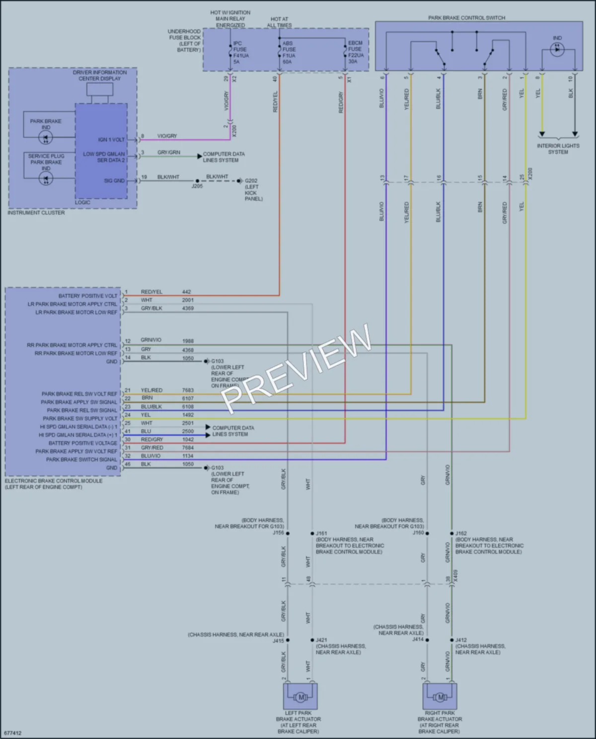 2019 Chevrolet Blazer Shift Interlock wiring diagram preview