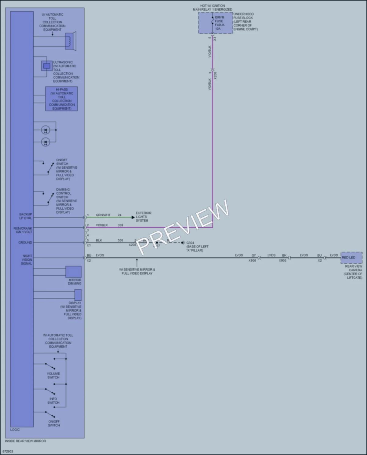 2019 Chevrolet BoltEV Power Mirrors wiring diagram preview