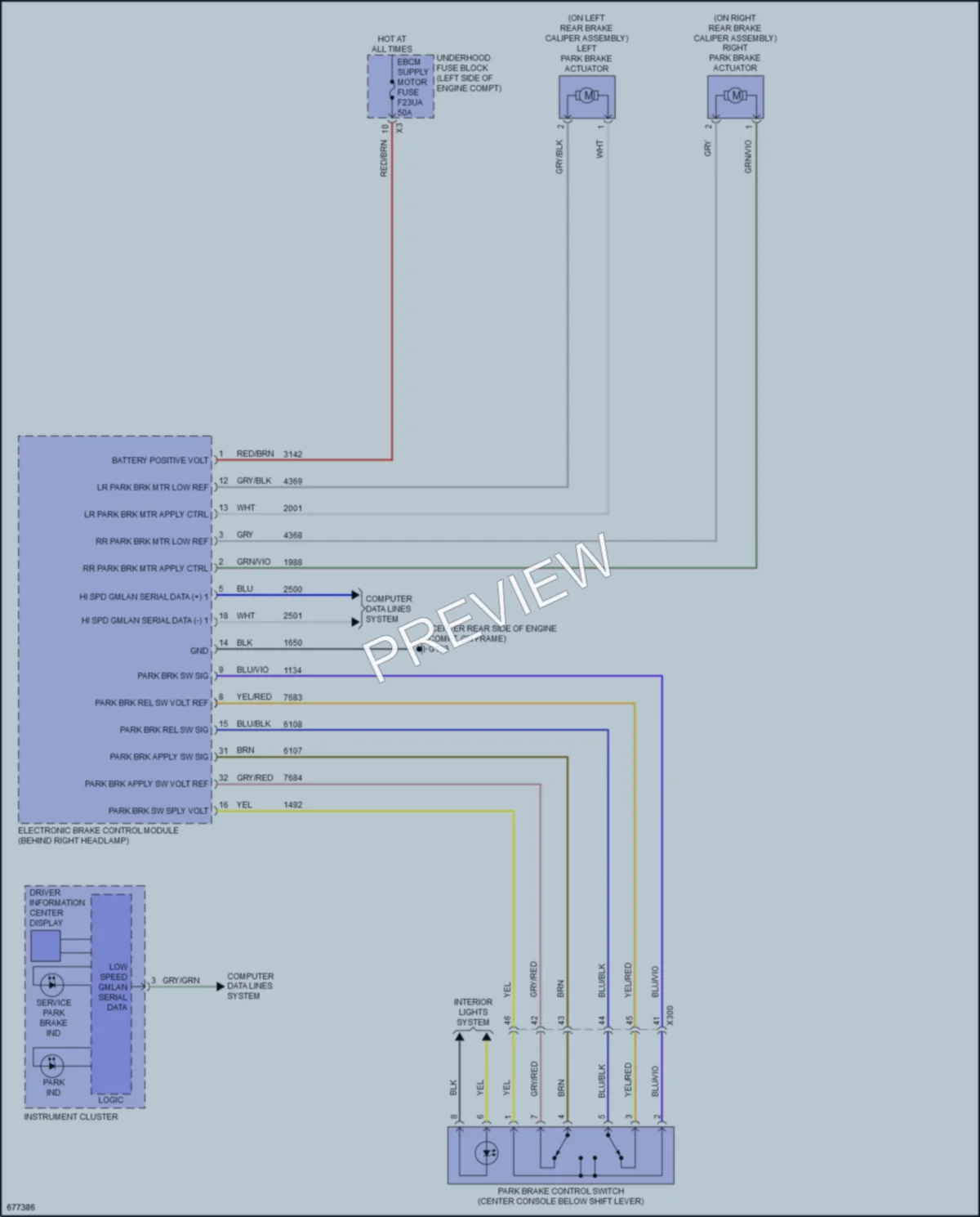 2019 Chevrolet BoltEV Shift Interlock wiring diagram preview