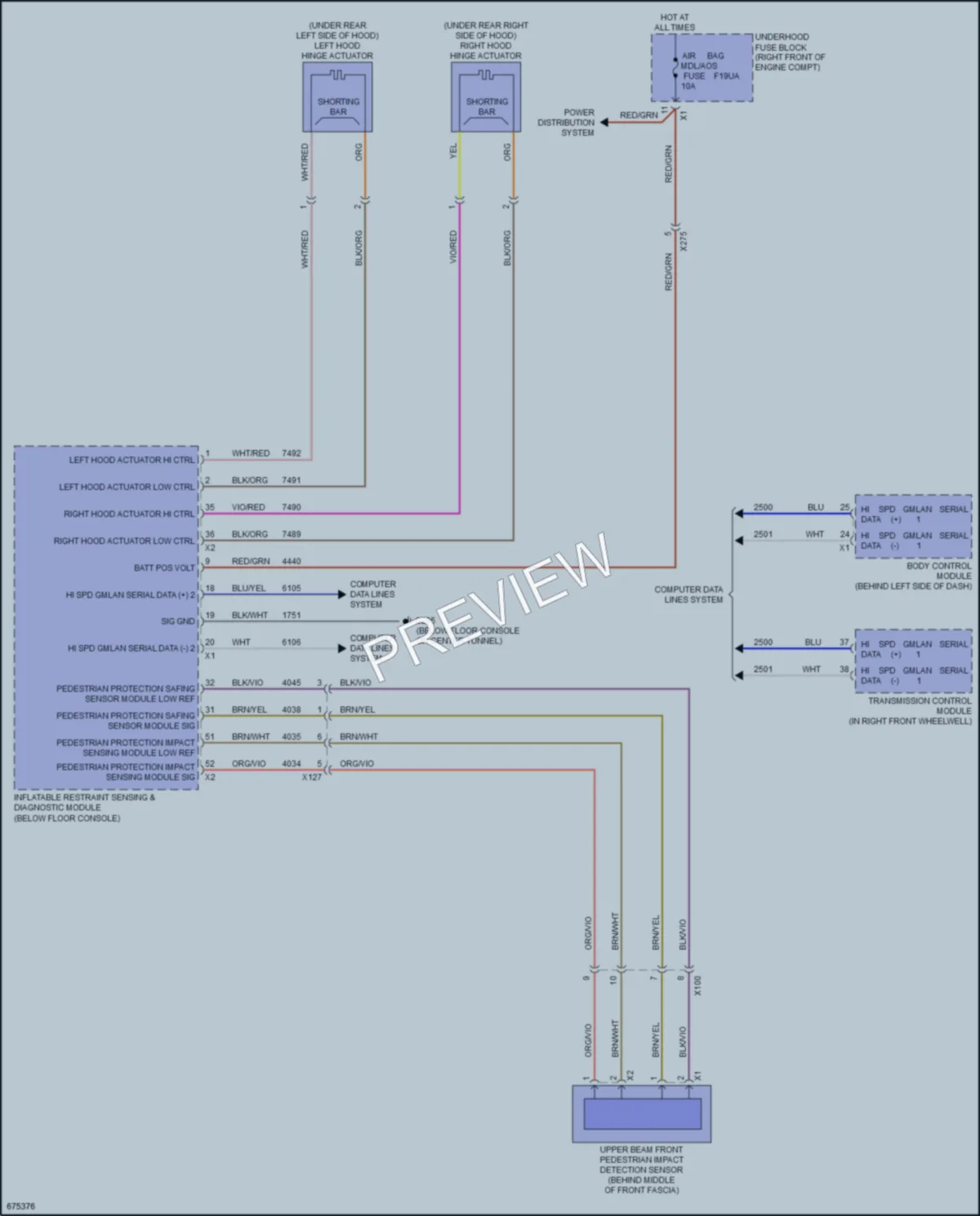 2019 Chevrolet Camaro Active Bodyworks wiring diagram preview