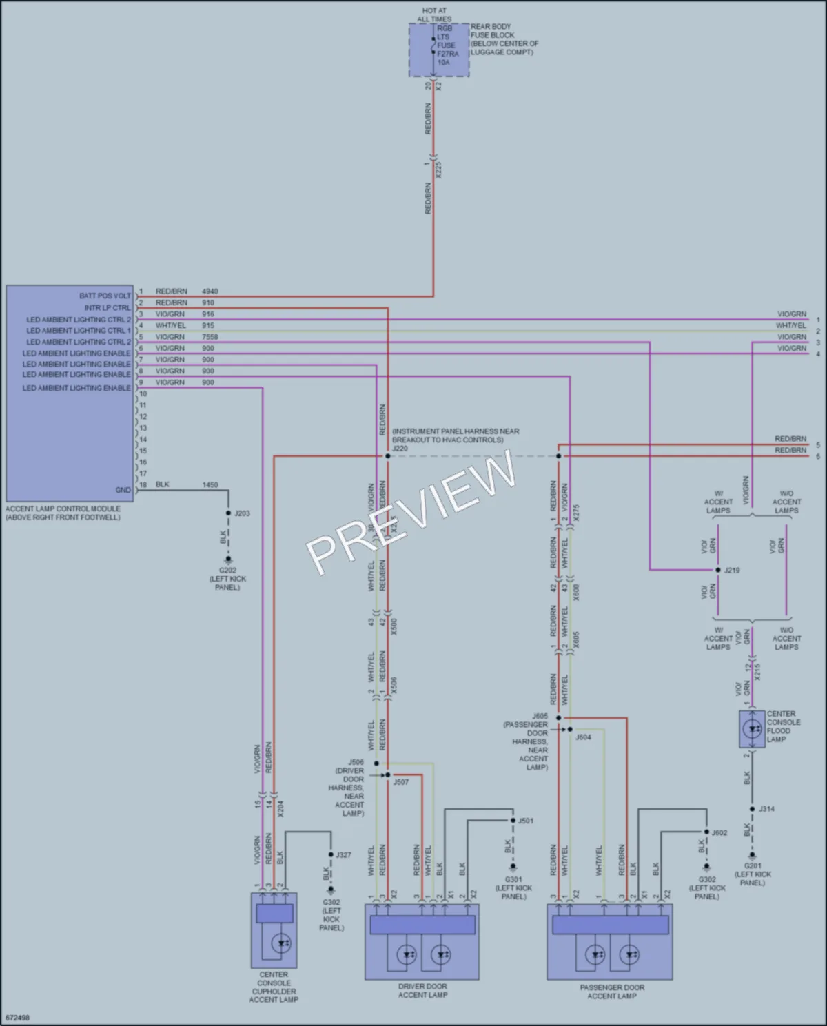 2019 Chevrolet Camaro Interior Lights wiring diagram preview