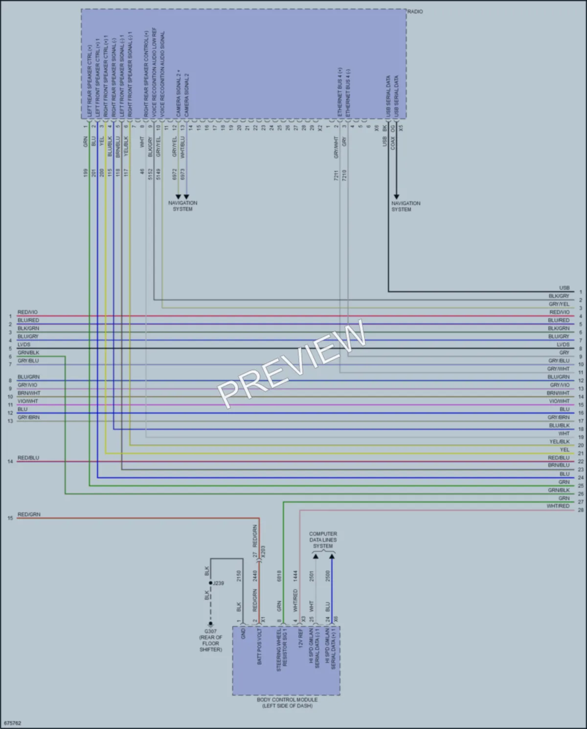 2019 Chevrolet Colorado Radio wiring diagram preview