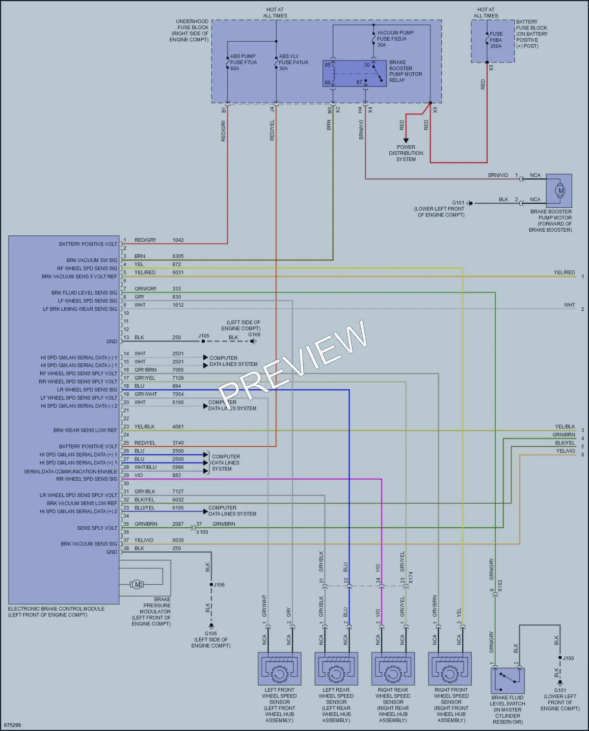 2019 Chevrolet CorvetteGrandSport Anti Lock Brakes wiring diagram preview