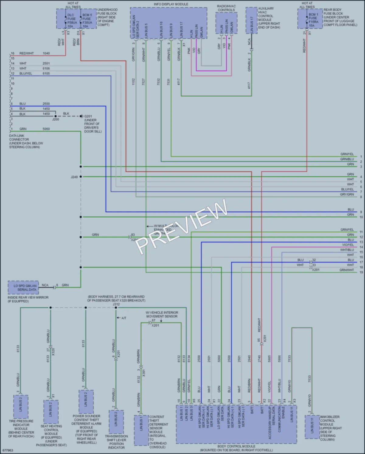 2019 Chevrolet CorvetteStingray Computer Data Lines wiring diagram preview