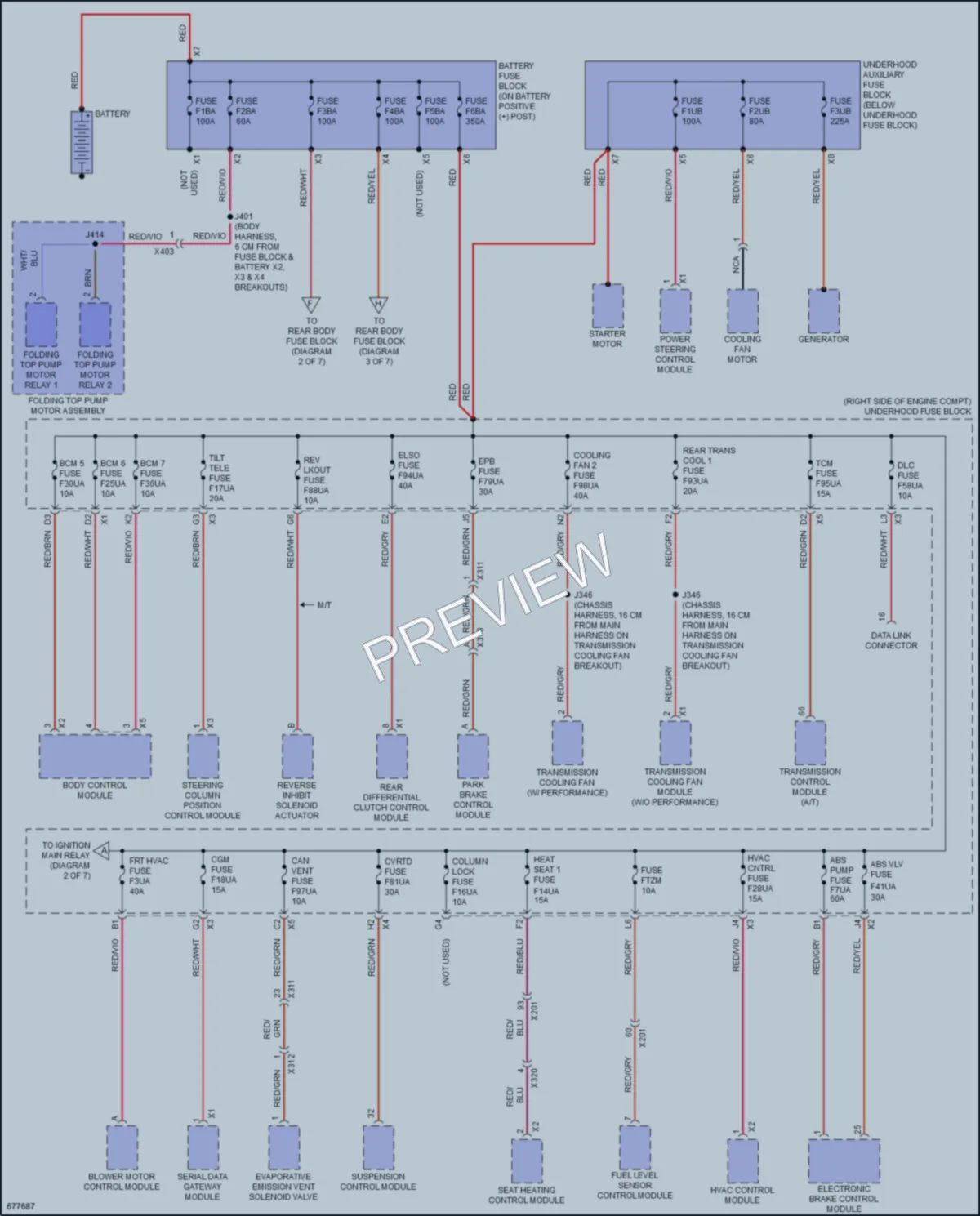 2019 Chevrolet CorvetteStingray Power Distribution wiring diagram preview