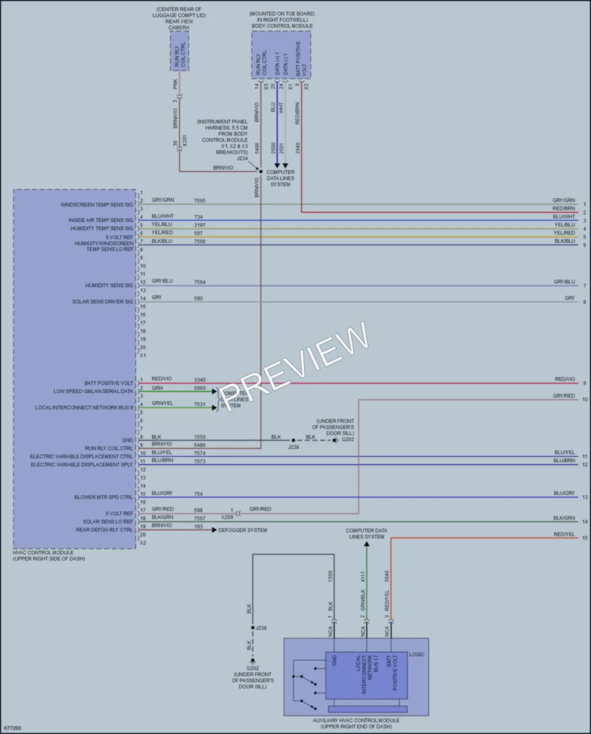 2019 Chevrolet CorvetteZ06 Air Conditioning wiring diagram preview