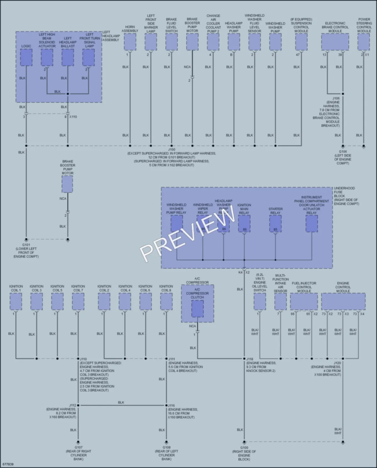 2019 Chevrolet CorvetteZ06 Ground Distribution wiring diagram preview