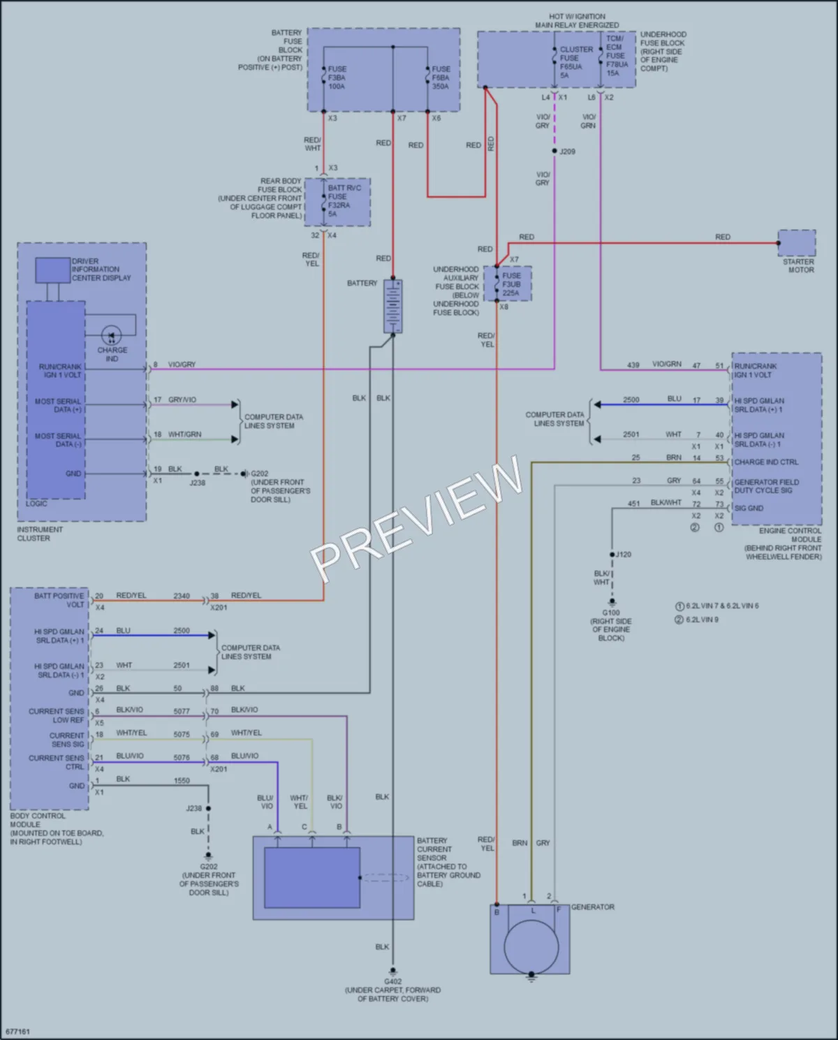 2019 Chevrolet CorvetteZ06 Starting Charging wiring diagram preview