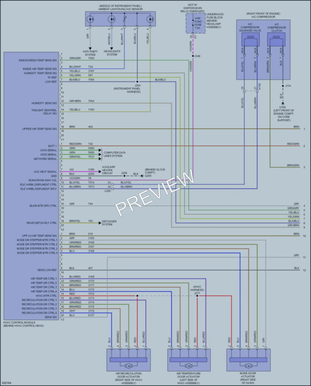 2019 Chevrolet Cruze Air Conditioning wiring diagram preview