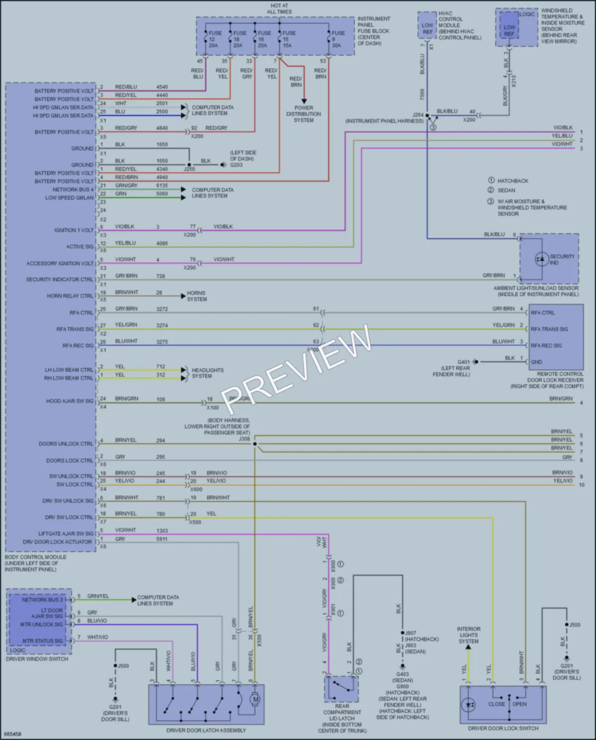 2019 Chevrolet Cruze Anti Theft wiring diagram preview