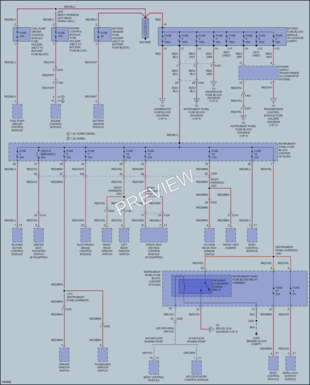 2019 Chevrolet Cruze Power Distribution wiring diagram preview