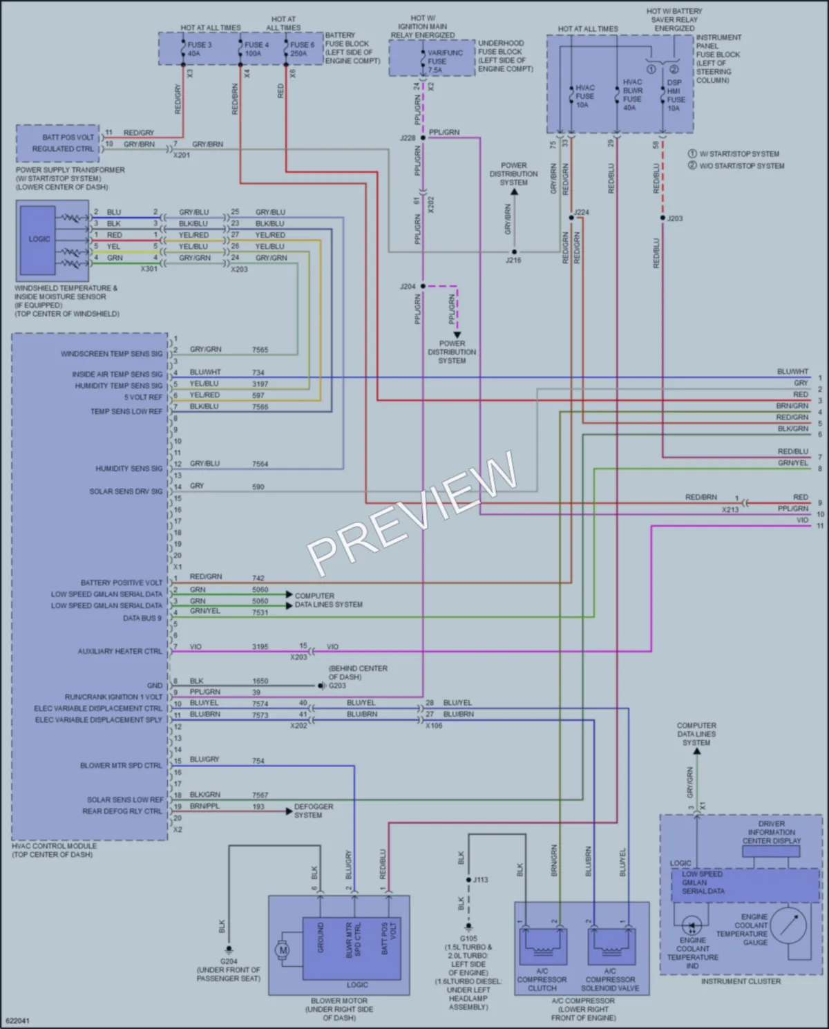 2019 Chevrolet Equinox Air Conditioning wiring diagram preview