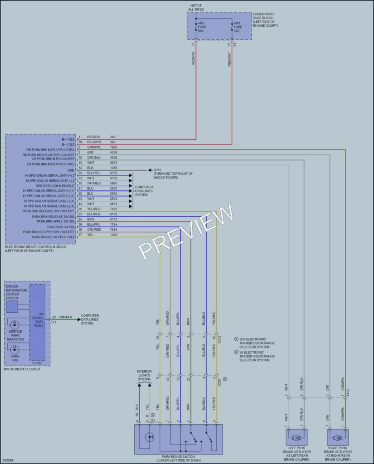 2019 Chevrolet Equinox Shift Interlock wiring diagram preview