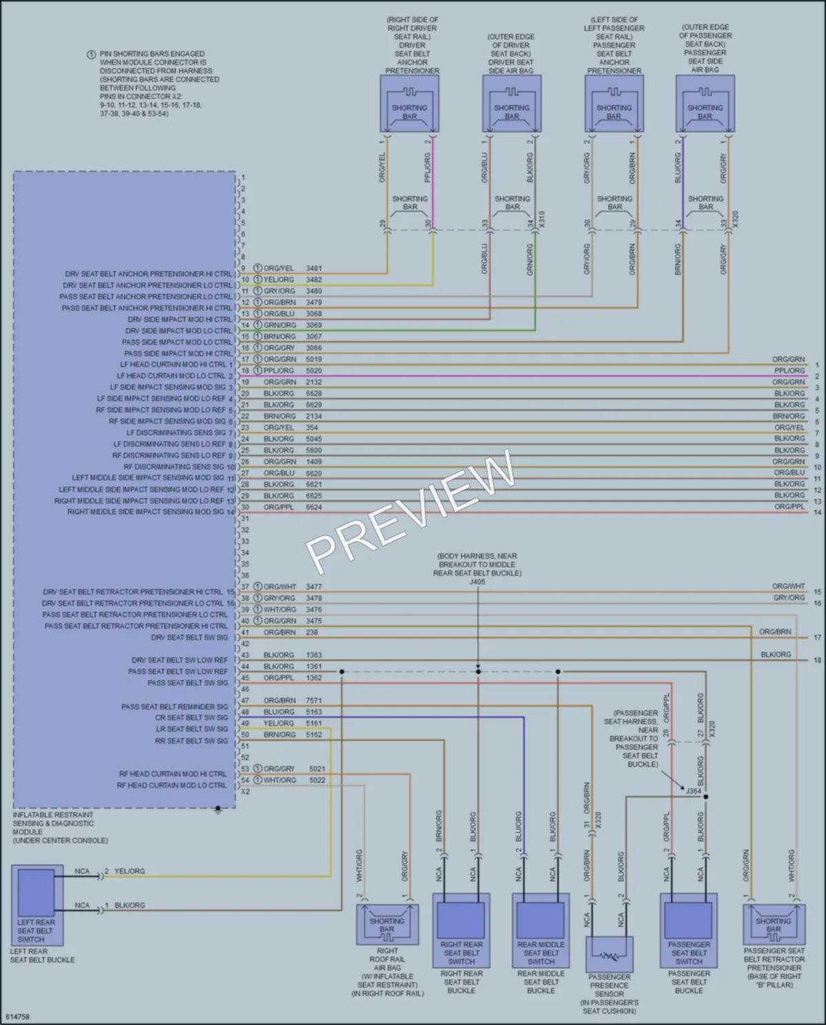 2019 Chevrolet Equinox Supplemental Restraints wiring diagram preview