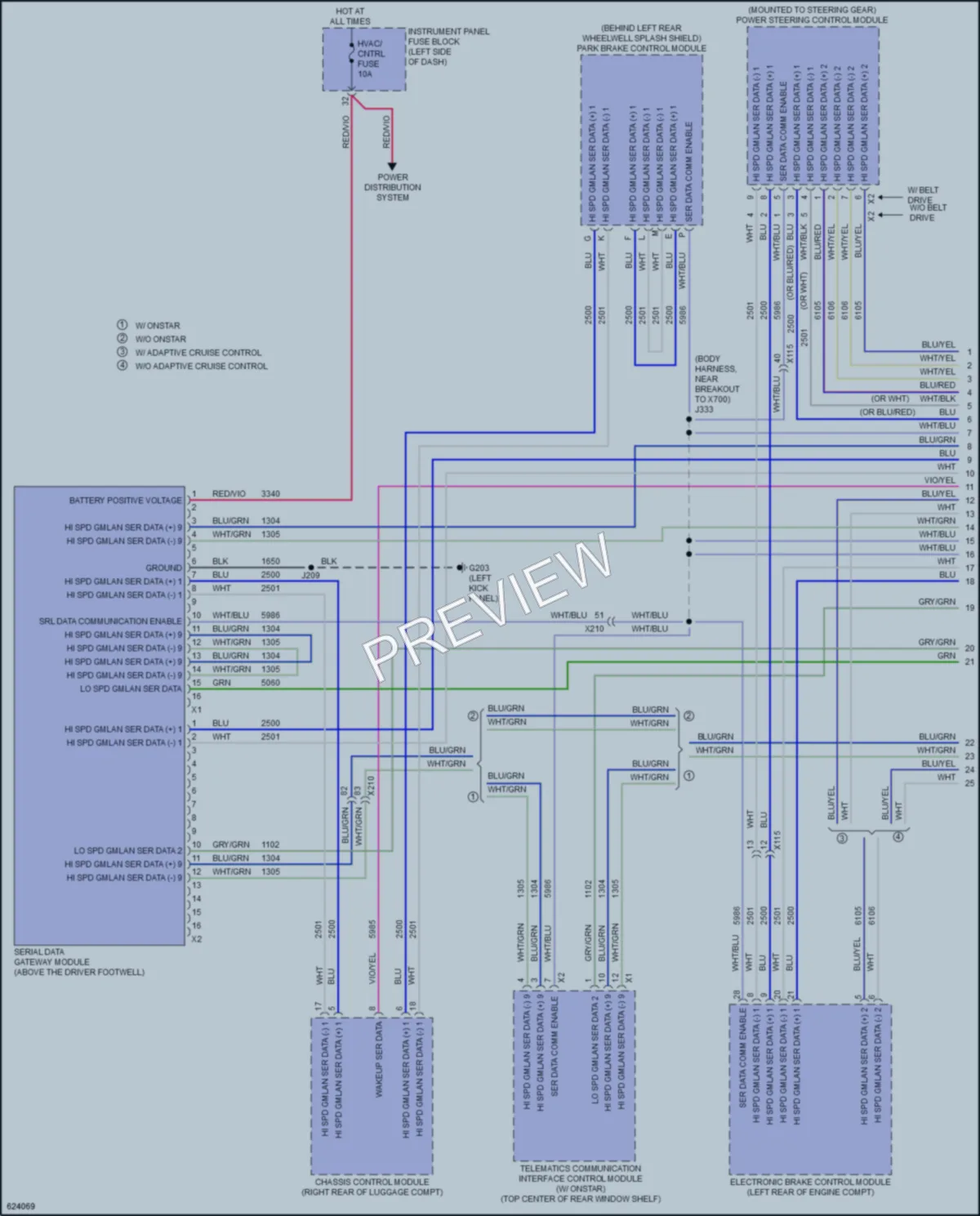 2019 Chevrolet Impala Computer Data Lines wiring diagram preview