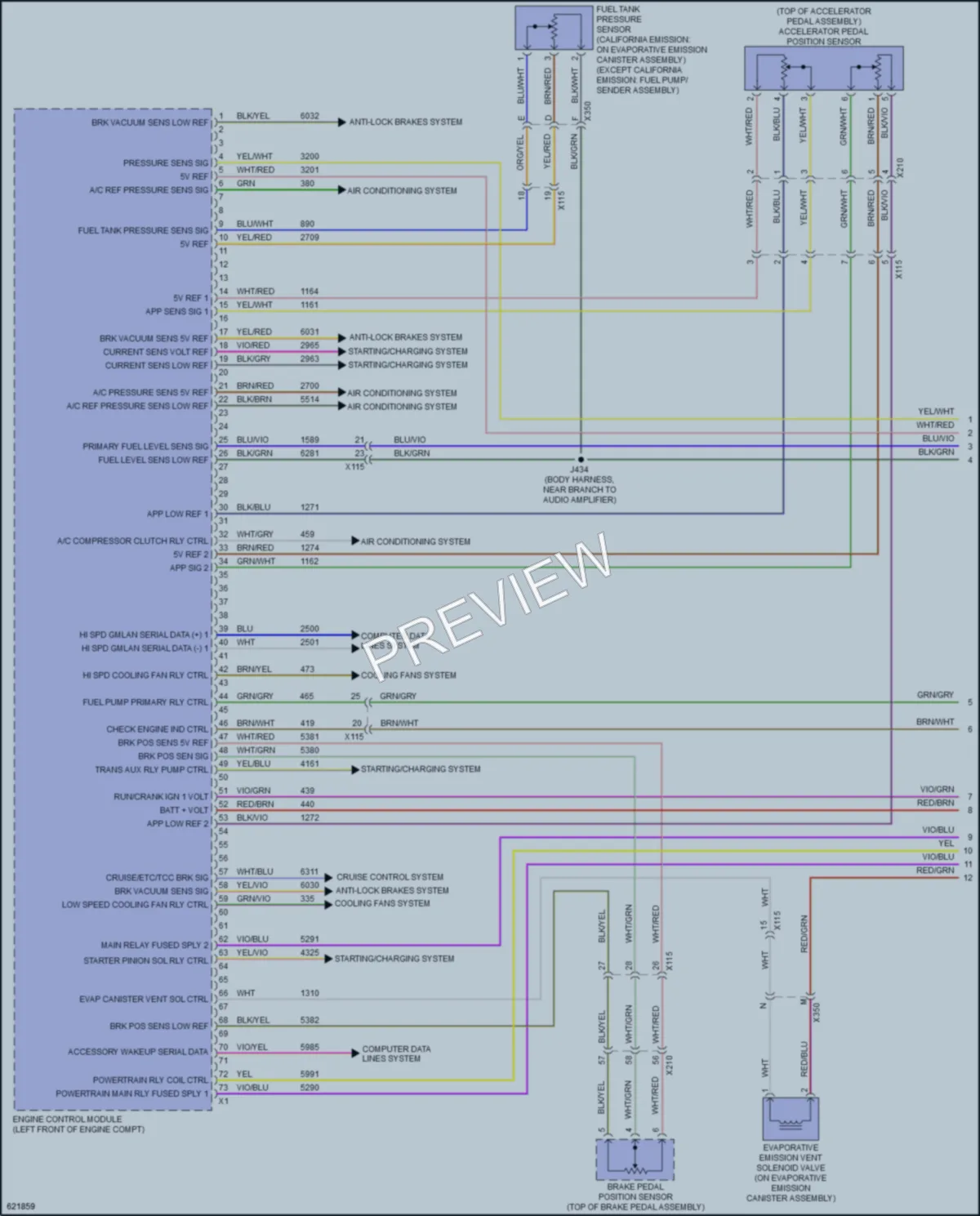2019 Chevrolet Impala Engine Performance wiring diagram preview