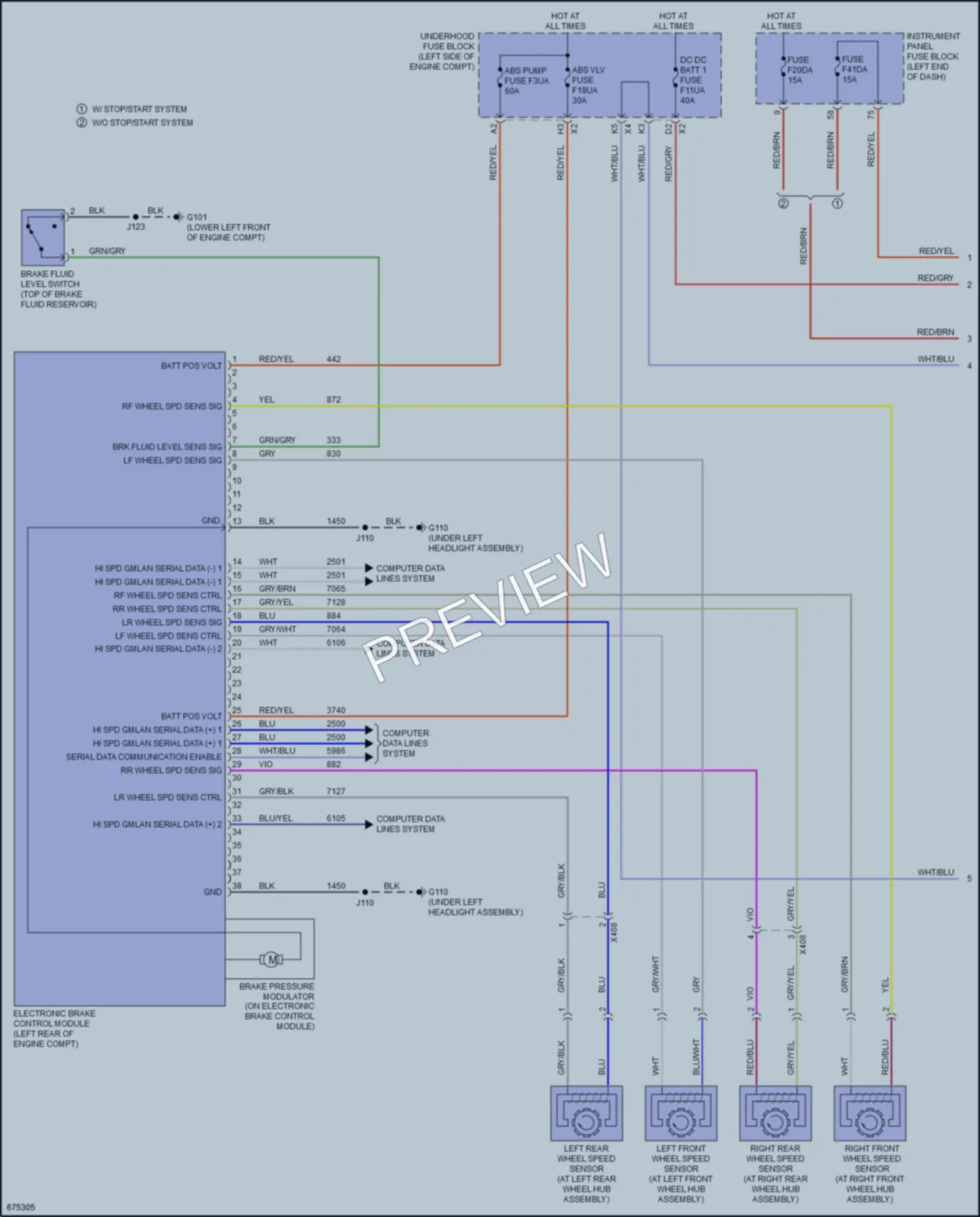 2019 Chevrolet Malibu Anti Lock Brakes wiring diagram preview