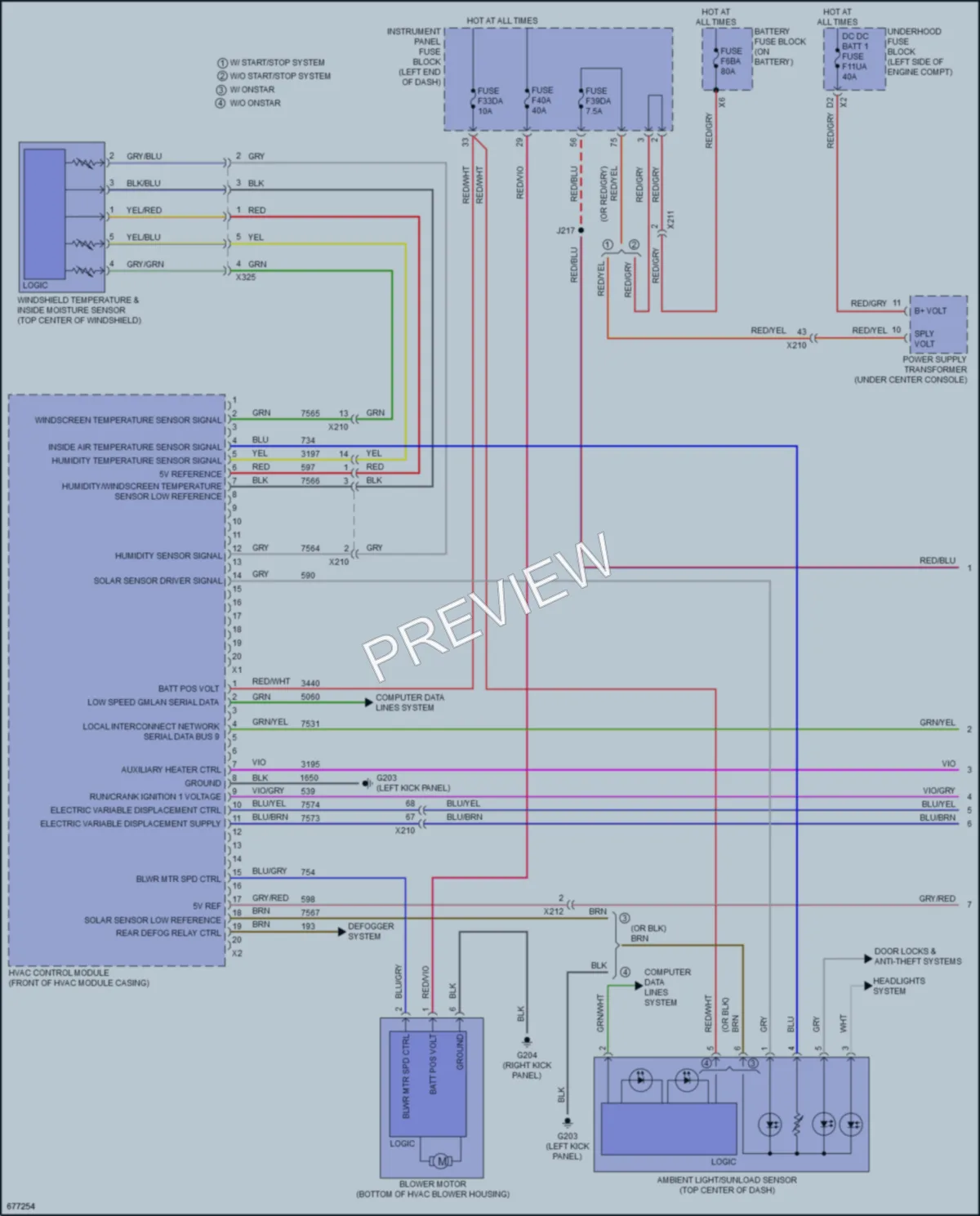 2019 Chevrolet MalibuHybrid Air Conditioning wiring diagram preview
