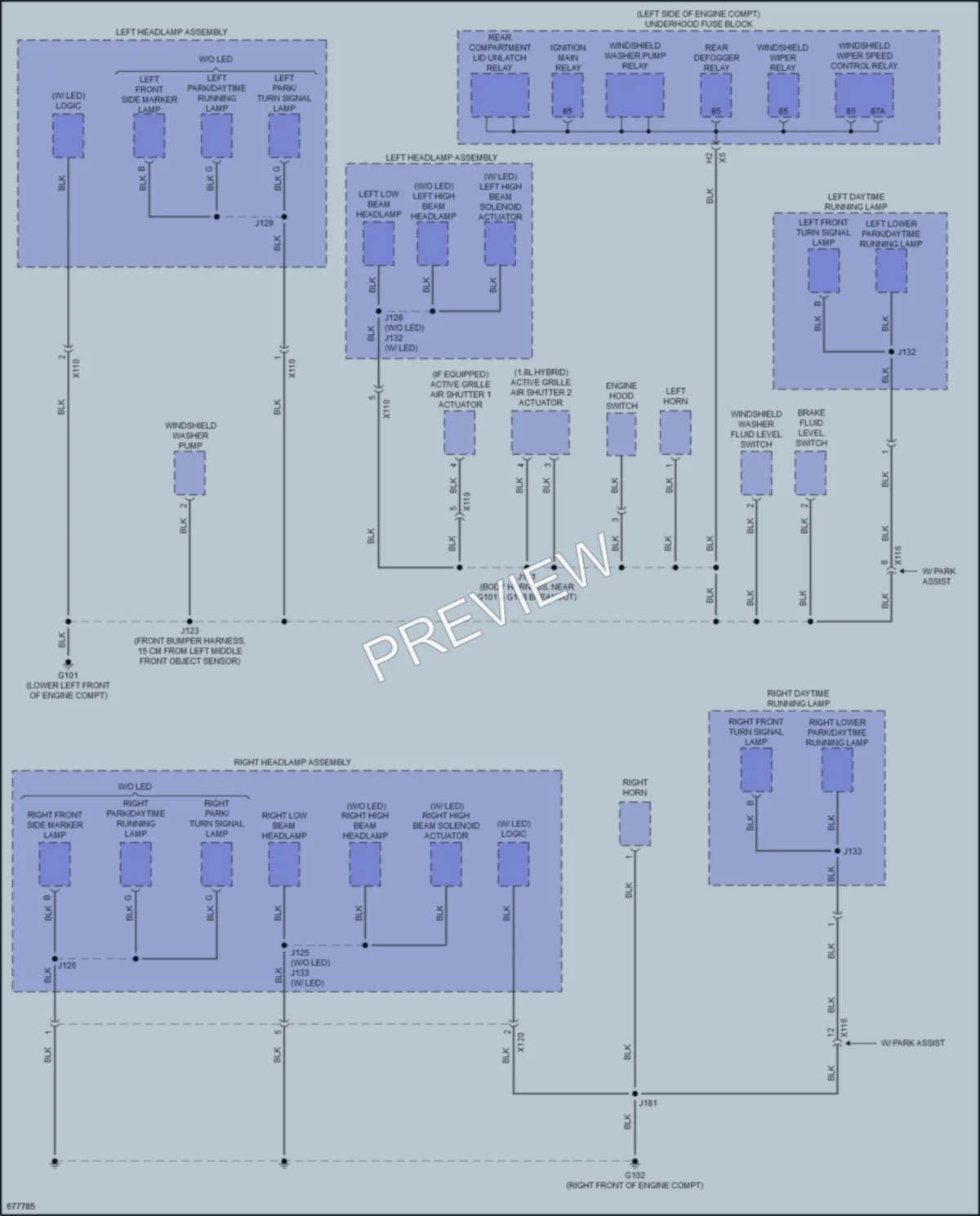 2019 Chevrolet MalibuHybrid Ground Distribution wiring diagram preview
