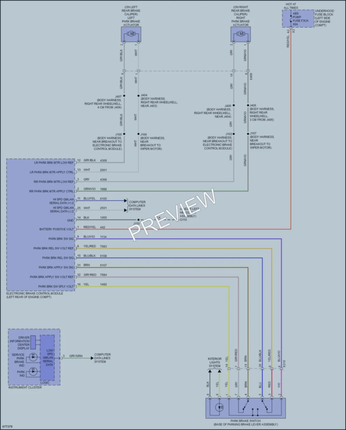 2019 Chevrolet MalibuHybrid Shift Interlock wiring diagram preview