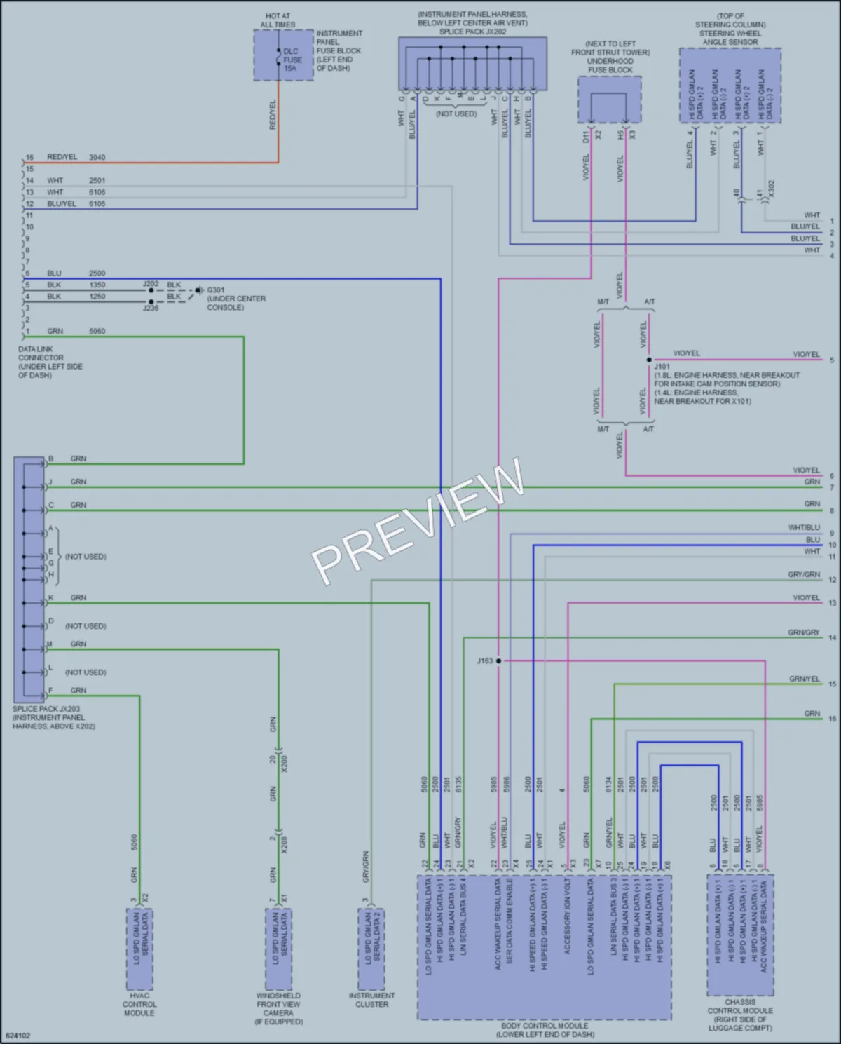 2019 Chevrolet Sonic Computer Data Lines wiring diagram preview