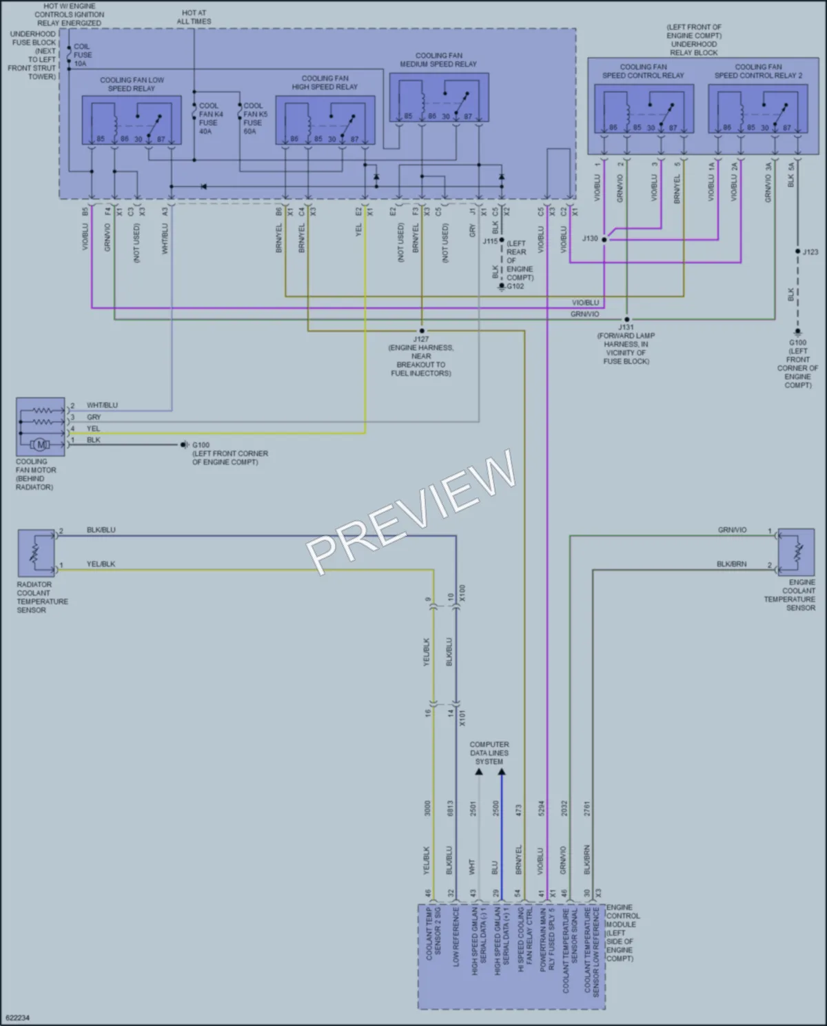 2019 Chevrolet Sonic Cooling Fan wiring diagram preview