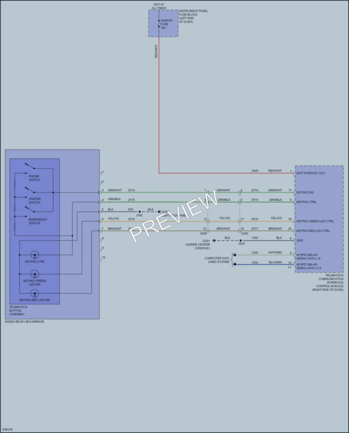 2019 Chevrolet Sonic Power Mirrors wiring diagram preview