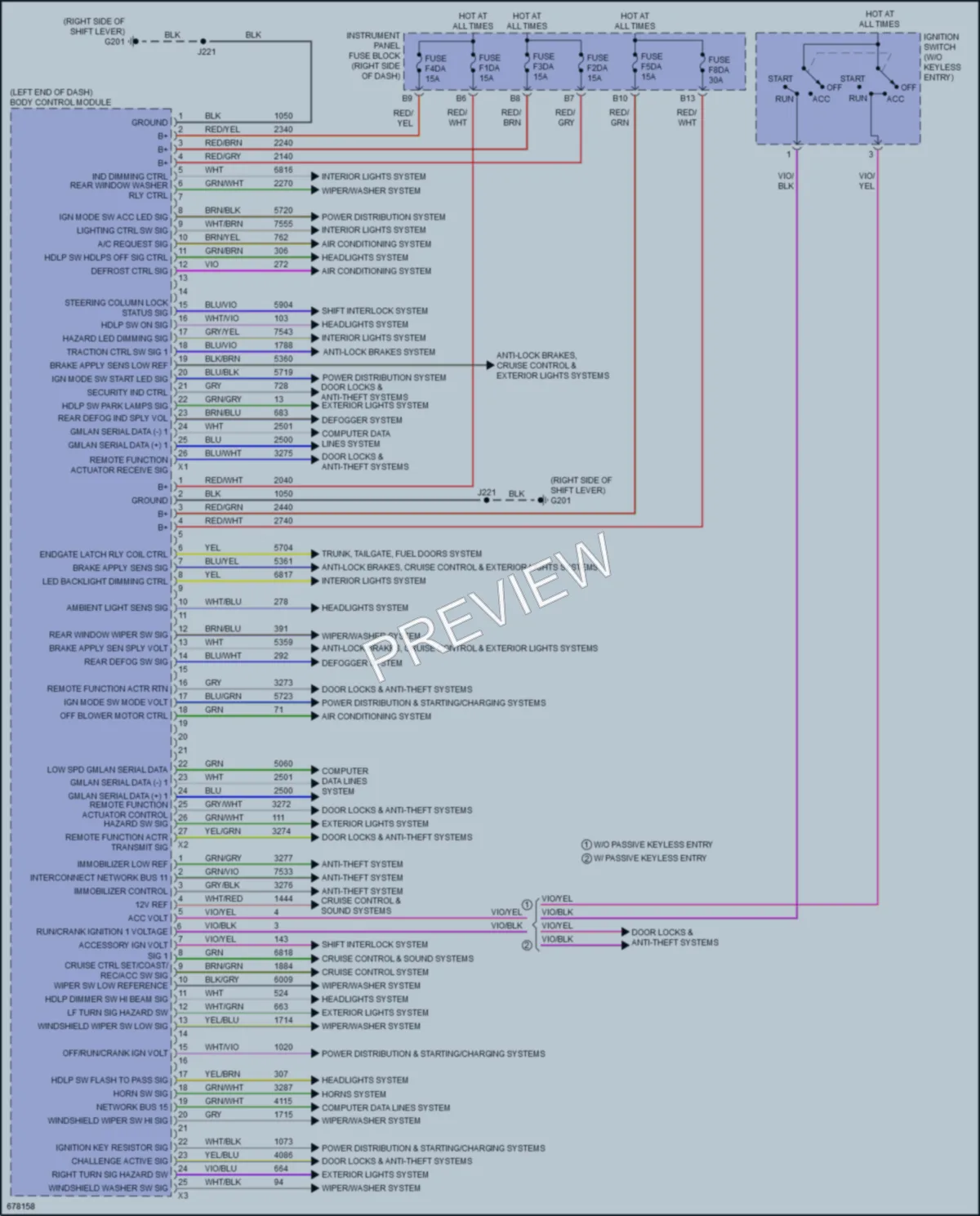 2019 Chevrolet Spark Body Control Modules wiring diagram preview