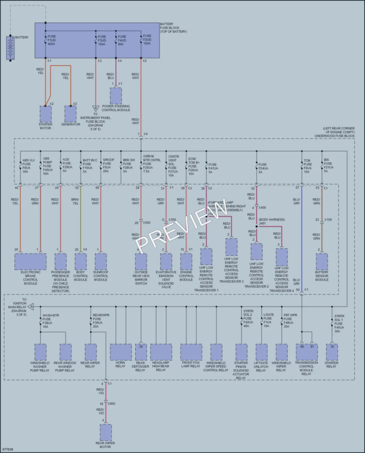 2019 Chevrolet Spark Power Distribution wiring diagram preview