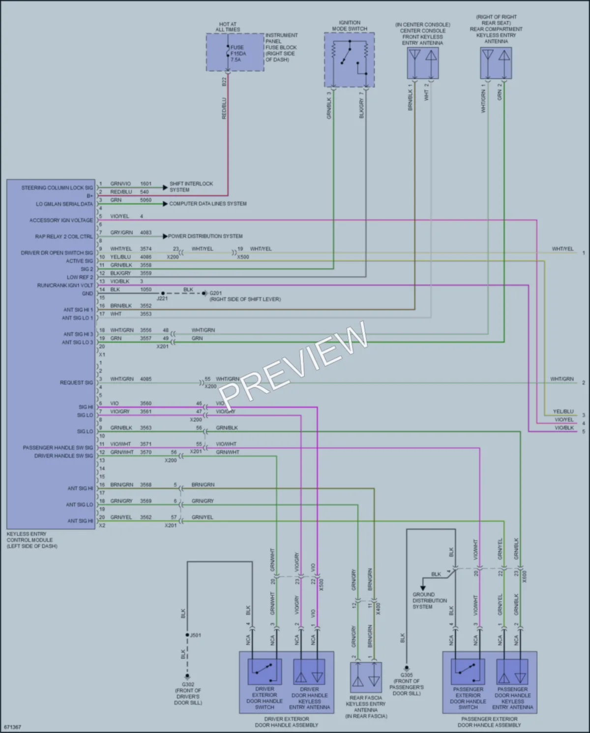 2019 Chevrolet Spark Power Door Locks wiring diagram preview