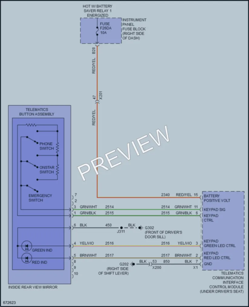 2019 Chevrolet Spark Power Mirrors wiring diagram preview