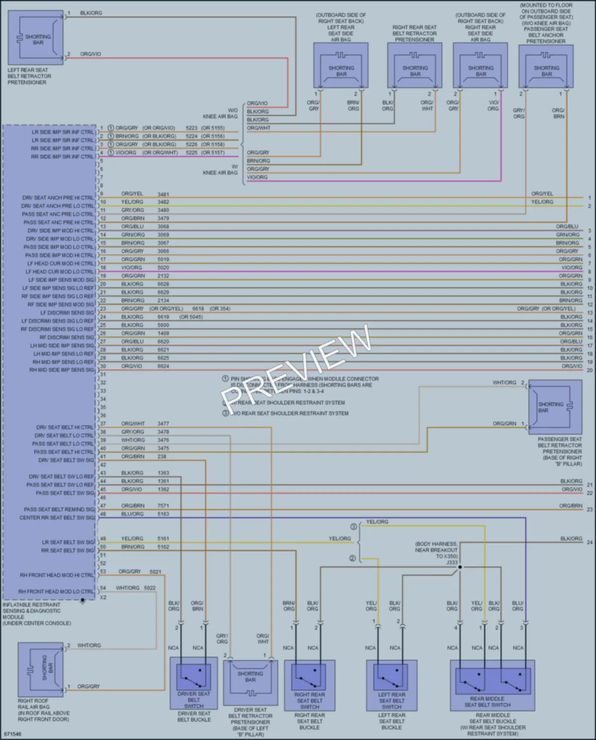 2019 Chevrolet Spark Supplemental Restraints wiring diagram preview