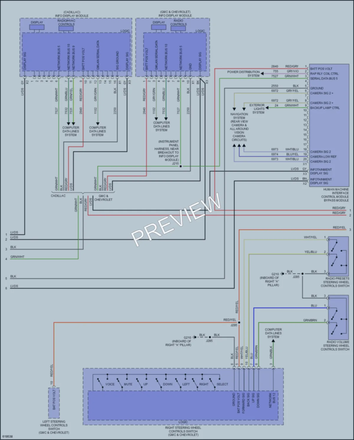 2019 Chevrolet Tahoe Navigation wiring diagram preview