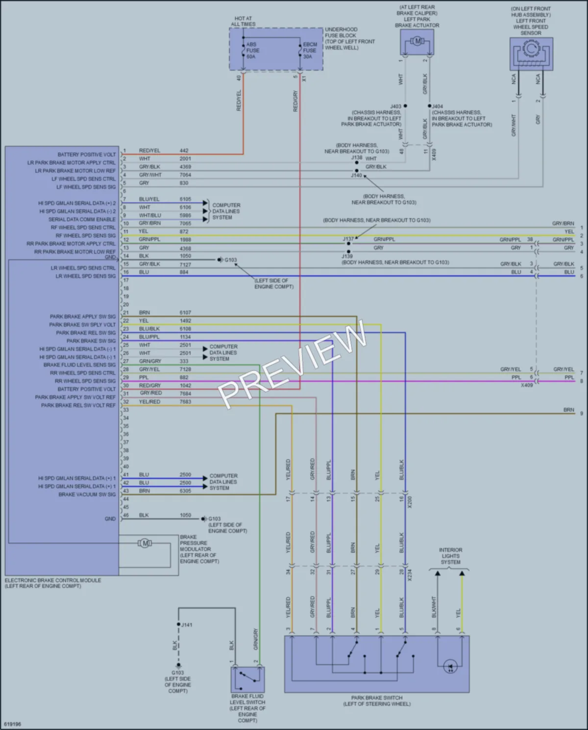 2019 Chevrolet Traverse Anti Lock Brakes wiring diagram preview
