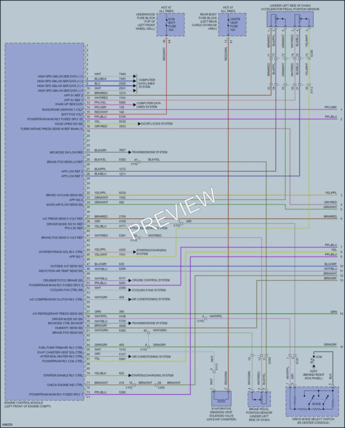2019 Chevrolet Traverse Engine Performance wiring diagram preview