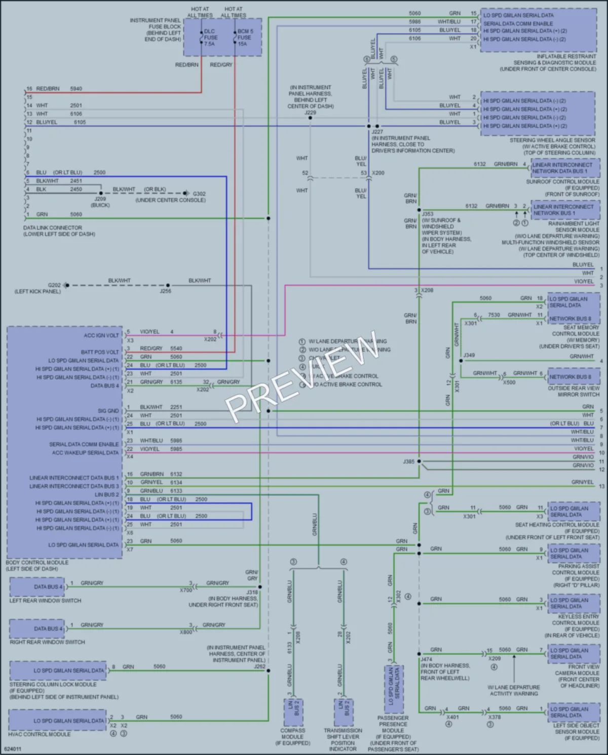 2019 Chevrolet Trax Computer Data Lines wiring diagram preview