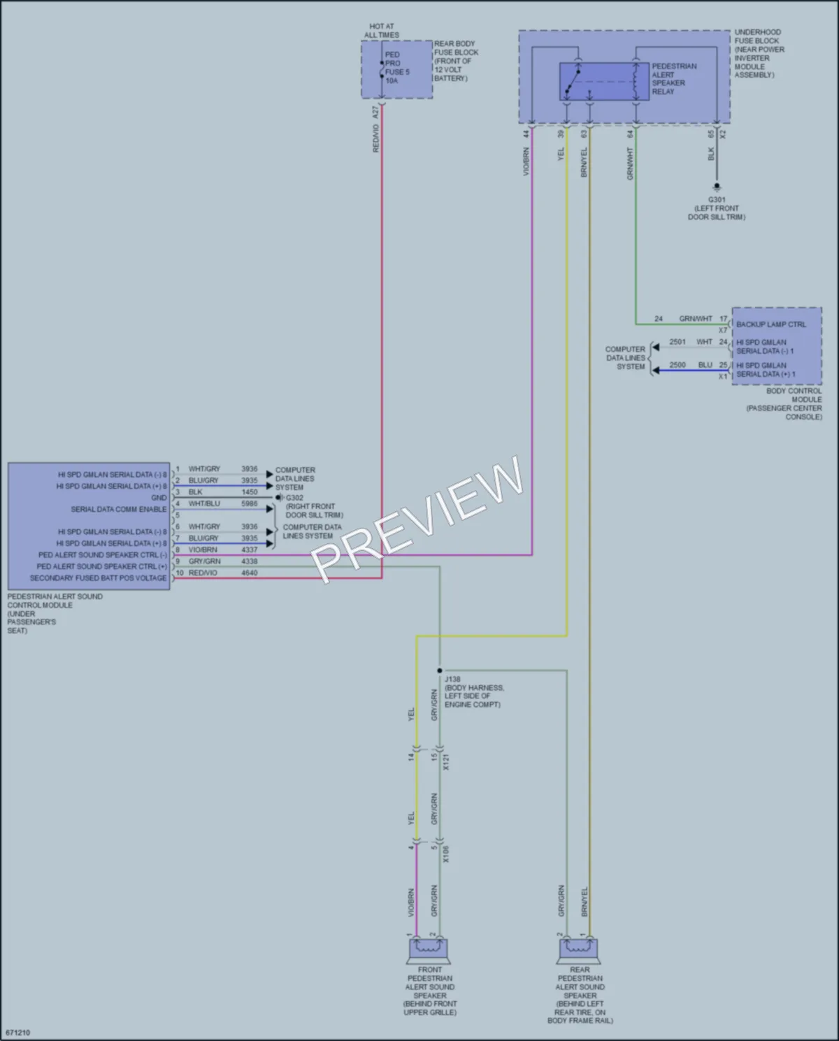 2019 Chevrolet Volt Active Bodyworks wiring diagram preview