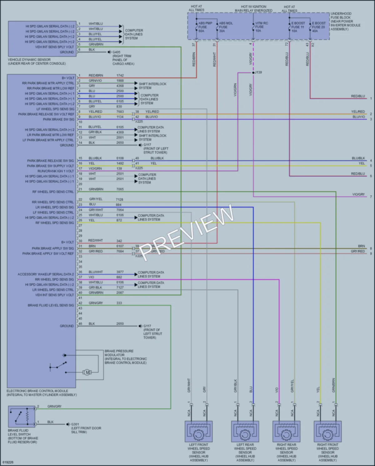 2019 Chevrolet Volt Anti Lock Brakes wiring diagram preview