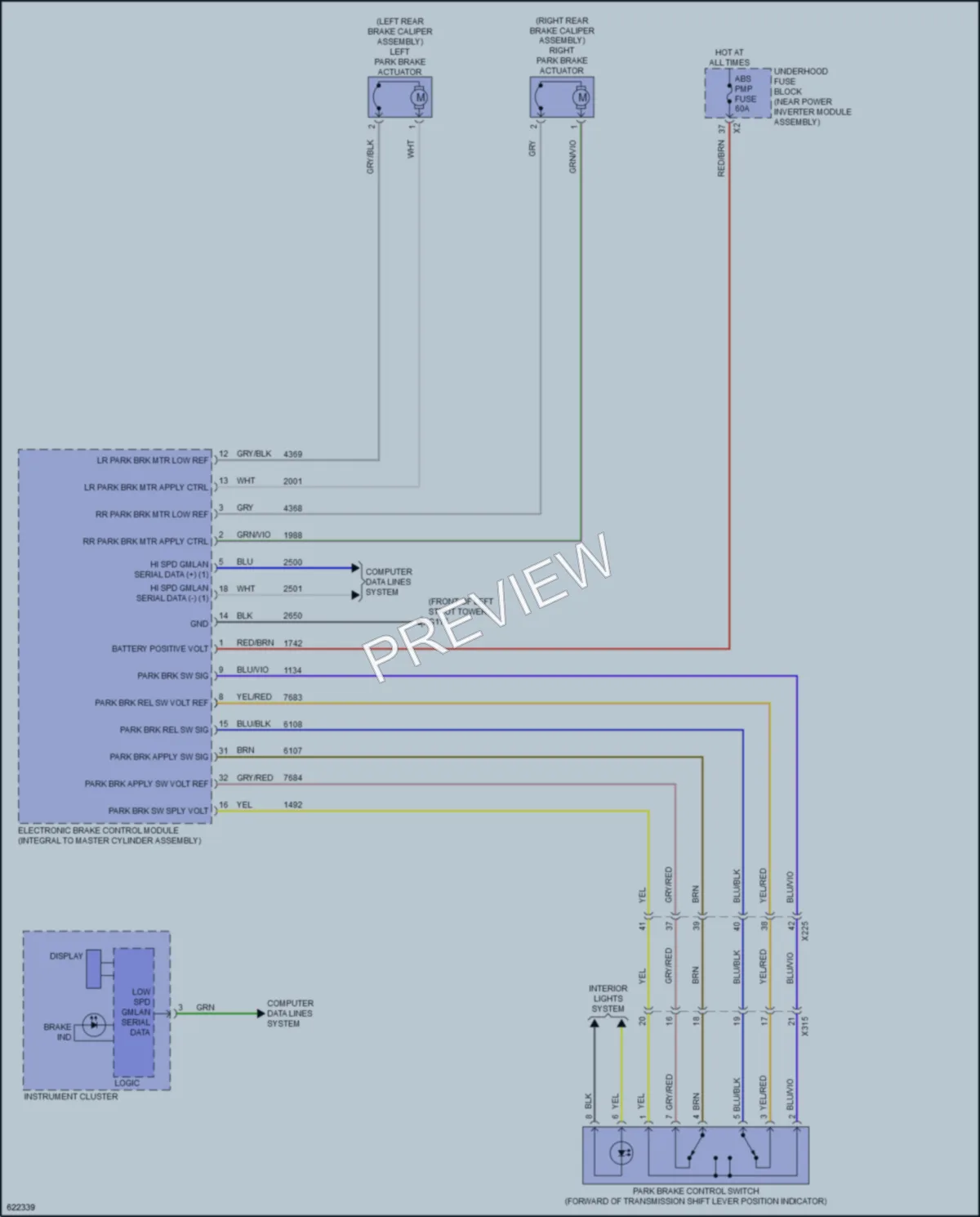 2019 Chevrolet Volt Shift Interlock wiring diagram preview