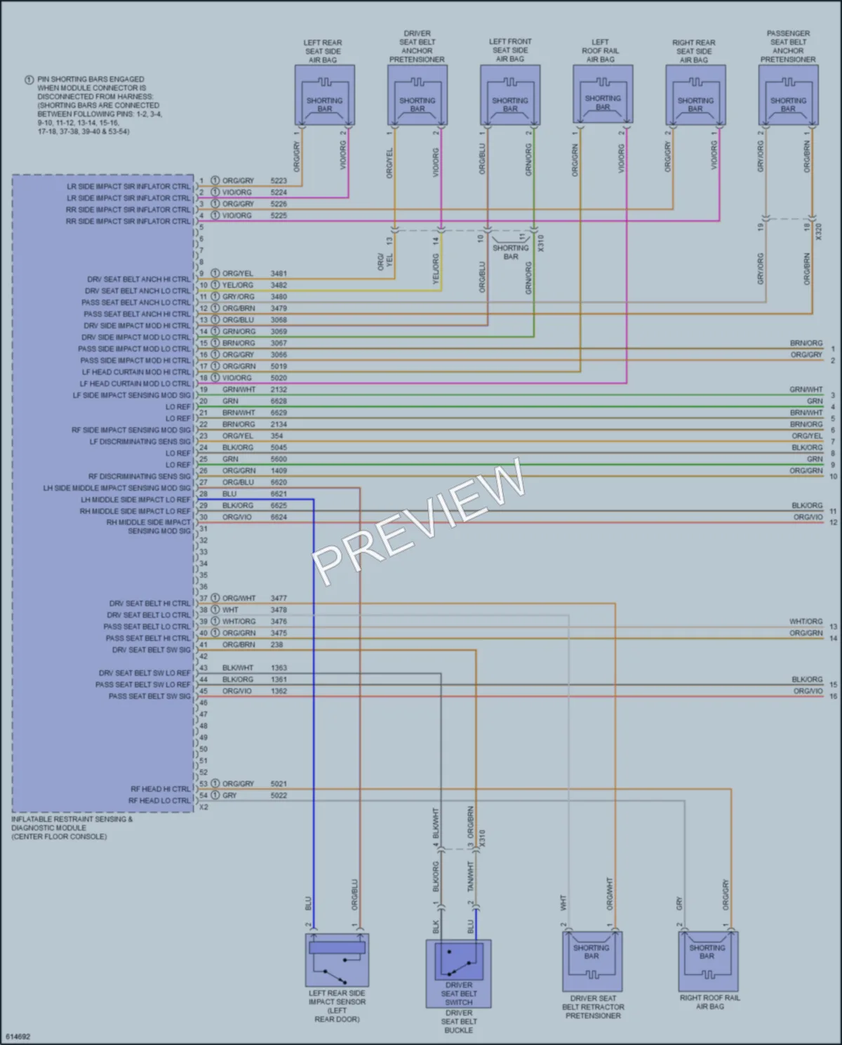 2019 Chevrolet Volt Supplemental Restraints wiring diagram preview