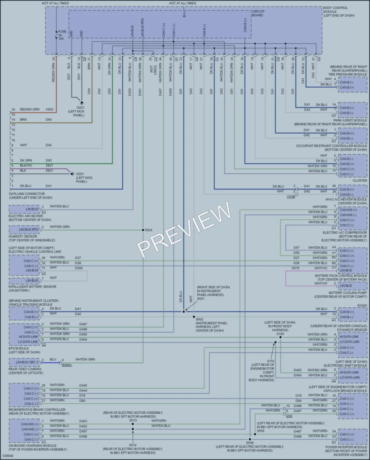 2019 Fiat 500 Computer Data Lines wiring diagram preview