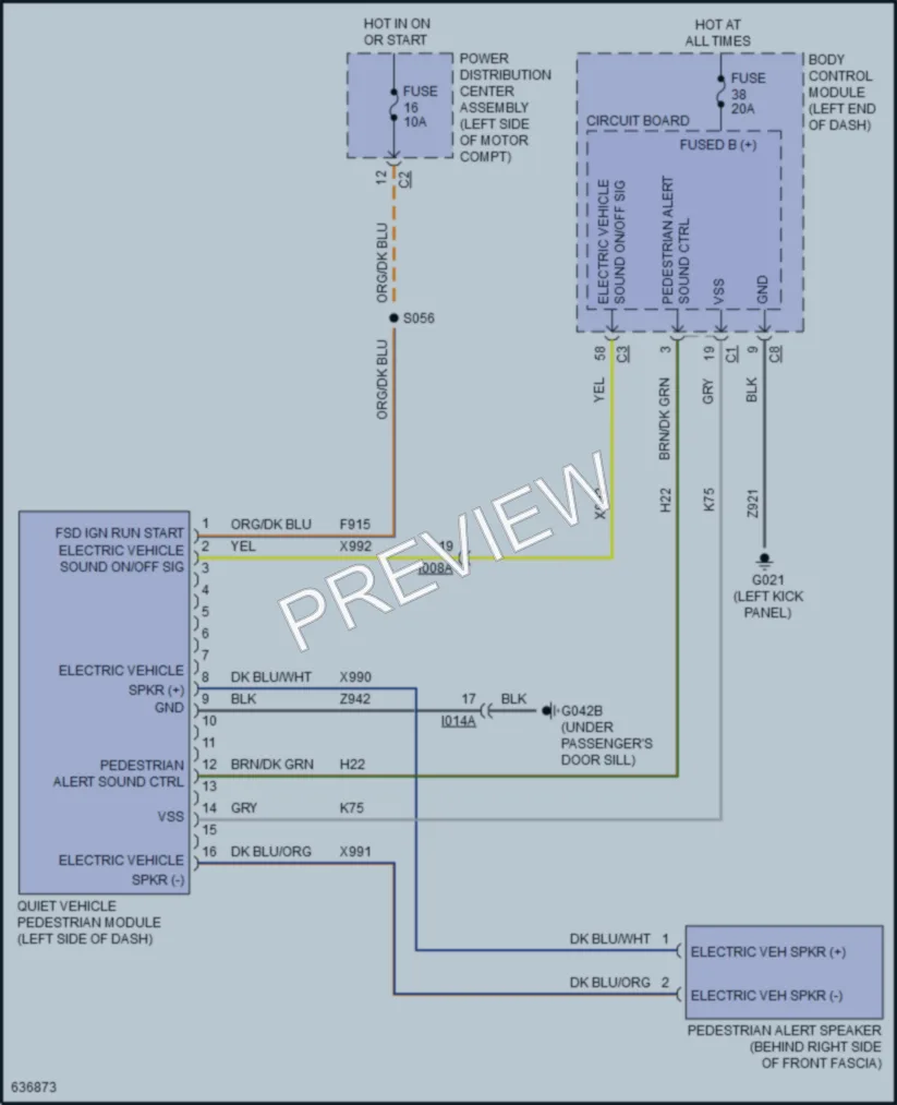 2019 Fiat 500C Active Bodyworks wiring diagram preview